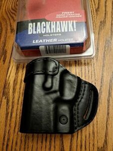 #6 Blackhawk LH CQC Leather Belt Holster For S&W 5900,4000,900 海外 即決