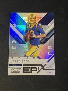 2019 Score Football Epix Game #EG-1 Jared Goff - Los Angeles Rams 海外 即決