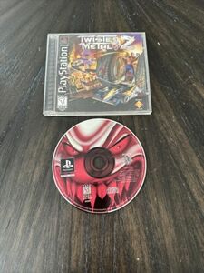 PlayStation 1 PS1 Game Twisted Metal 2 CIB Complete In Box 海外 即決