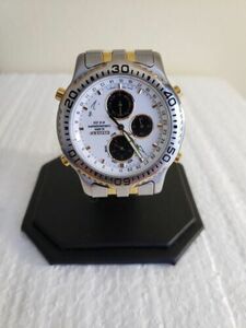 Citizens Wristwatch GN-4-S 6850-G81406 Alarm Chronograph Very Good Condition 海外 即決