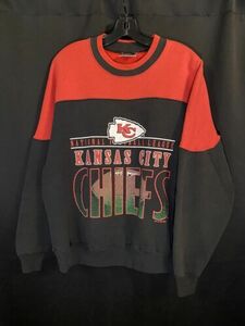 Vintage 90s Chalk Line Russell Kansas City Chiefs NFL Crewneck Sweatshirt RARE L 海外 即決