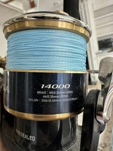 Daiwa 20 SALTIGA 14000-XH Saltwater Spinning Reel Used Twice! 海外 即決