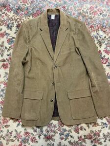 LL Bean Vintage Corduroy Blazer Plaid Lined Jacket Mens 40 L Academia EXCELLENT 海外 即決