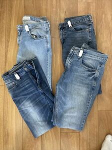 Assorted Lot of 4 Jeans -Levis, Vans, American Eagle, Freeworld -size 30-33 MENS 海外 即決