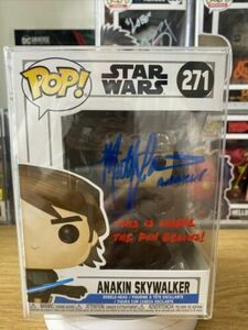 anakin skywalker funko pop 271 Autographed By Matt Lanter 海外 即決