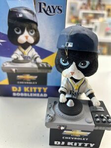 Tampa Bay Rays DJ KITTY Turntable Bobblehead 2012 RARE MLB Baseball with defect 海外 即決