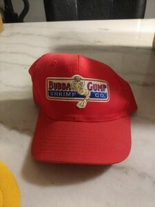 Bubba Gump Shrimp Company Snapback Hat Forrest Gump Red Cap Embroidered VTG 94' 海外 即決