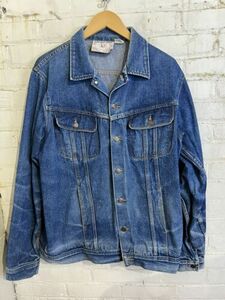 VTG John Paul Goebel denim jean jacket LXT designer macau workwear distress fash 海外 即決