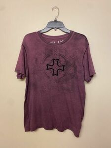 VTG Y2K Helix Affliction Style T-Shirt Adult M Purple/Maroon 海外 即決