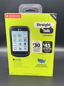 Straight Talk LG 306G - Black (TracFone) Cellular Phone OPK-ST306G No Contract 海外 即決