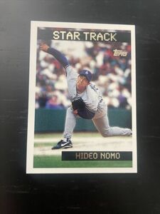 HIDEO NOMO 1995 Topps Traded Rookies Star Track #40T RC Los Angeles Dodgers NM+ 海外 即決