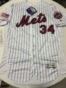 BNWT Majestic New York Mets Noah Syndergaard Independence day jersey sz 48 XL 海外 即決