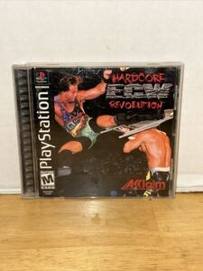 ECW Hardcore Revolution PS1 PlayStation 1 + Reg Card - Complete CIB 海外 即決