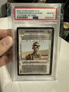 Threepio with Parts Showing AI (C-3PO) Tatooine Star Wars CCG SWCCG PSA 10 POP 1 海外 即決