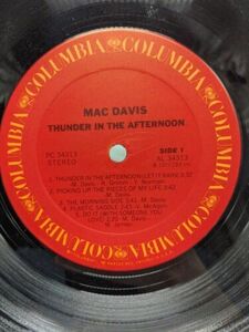 Mac Davis Thunder In The Afternoon バイナル Record 海外 即決