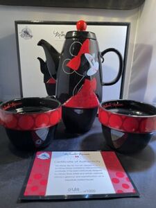 Disney’s Minnie mouse tea set limited edition 1000 海外 即決