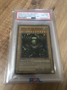 Sanga of the Thunder MRD 1st Ed PSA 8 Super Rare #025 Yugioh 2002 海外 即決