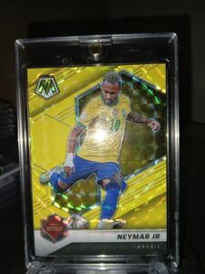 2021-22 Panini Mosaic World Cup - #156 Neymar Jr Gold Fluorescent 3/10 海外 即決