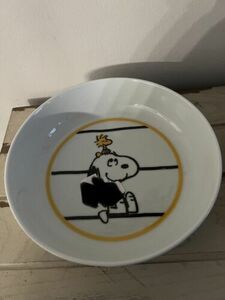 Snoopy Peanuts plate Someone Say Food? 海外 即決