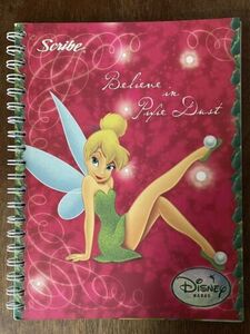 Very Rare Tinker Bell Pixies Rock notebook Stickers And Full Body Poster Inside 海外 即決