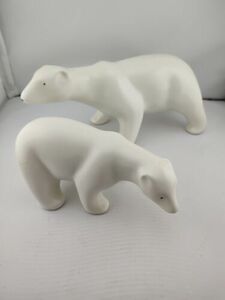 Vintage MCM Arabia Finland Polar Bear Figurines 海外 即決