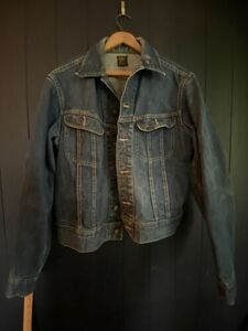 Vintage Lee 101 J Denim Jacket Size 42 Long Excellent 海外 即決