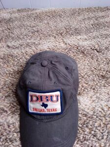 DBU Dallas Texas Gray Ball Cap Patch Hat Adjustable Strapback Legacy 海外 即決