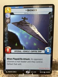 Star wars unlimited Promo Avenger oversize card #ML 海外 即決