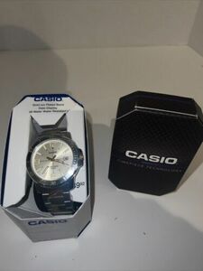 Casio Brand New Wrist Watch two tone DATE 50M Water Resistant mtpvd15g9btn 海外 即決