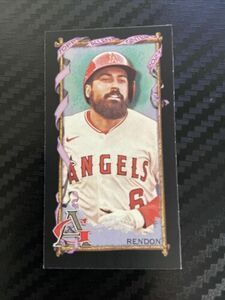 2023 Allen & Ginter Mini Black ANTHONY RENDON Baseball Card 163 Angels 海外 即決