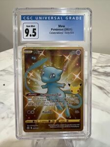 Gold Shiny Mew 025/025 ポケモン CELEBRATIONS 25th Anniversary CGC 9.5 (CGC 10) 海外 即決