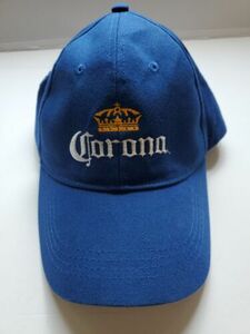 Corona Ball Cap / Hat Embroidered Corona and Logo Blue EXCELLENT cond FAST SHIP 海外 即決