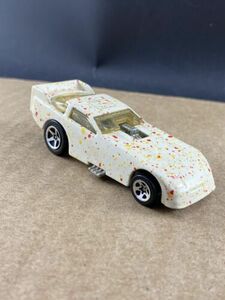 1977 Hot Wheels White Splatter Chevy Funny Car 1:64, COMBINED SHIP $1 PER MULT 海外 即決