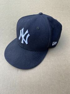 New York Yankees MOMA New Era Baseball Cap 100% Wool Size 7.25 海外 即決