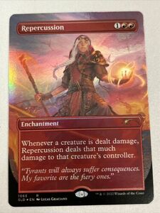 MTG [x1] Repercussion In Memoriam Jaya Secret Lair NM Borderless FOIL 海外 即決