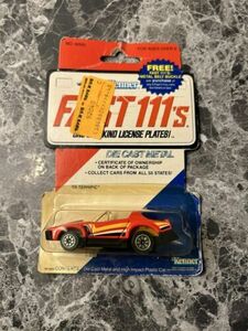 NEW ON CARD KENNER FAST 111S DIECAST METAL TR TERRIFIC 1981 VINTAGE 92500 RED 海外 即決