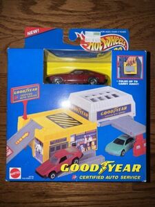 HOT WHEELS STO & GO GOODYEAR AUTO SERVICE WITH TOYOTA SUPRA VINTAGE/1995 NEW 海外 即決