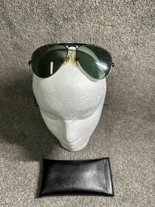 Vintage Ray Ban Outdoorsman Aviator Sunglasses Bausch & Lomb B&L Black 海外 即決