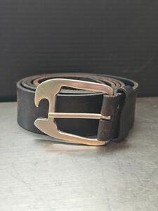 #1 Genuine Dickies Leather Belt SIZE: 42/105 海外 即決