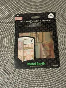 Disney Parks Metal Earth 3D Model Kit It's A Small World Attraction Trash Can 海外 即決