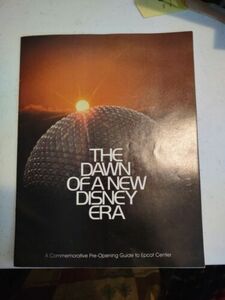 DISNEY WORLD THE DAWN OF A NEW DISNEY ERA BROUCHER 1982 RARE A MUST HAVE FOR... 海外 即決