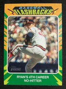 2024 Topps Heritage NOLAN RYAN (P) Flashbacks Insert 4th No-Hitter BF-4 Angels 海外 即決