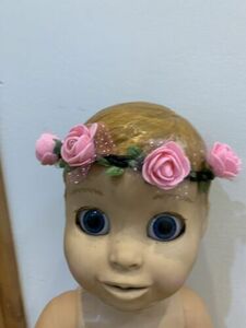 Fits Luvabella Doll Flower Fairy Or Princess Crown Tiara Headband Handmade 海外 即決