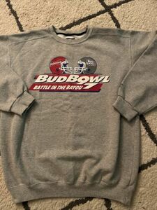 VTG Starter Bud Bowl 97 Super Bowl Budweiser Sweatshirt XL Battle In Bayou 90s 海外 即決