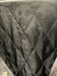 Arrow Mens XL Gray Corduroy Jacket Shacket Black Quilted Lining Button Down 海外 即決