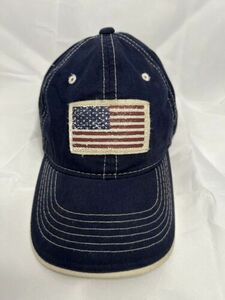 USA American Flag Hat Baseball Strap Back Signatures Brand Cap Navy Blue 海外 即決