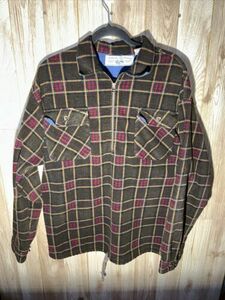 Authentic Gap Clothing Vintage Flannel Fleece Jacket Men's L 1/4 Zip Pullover 海外 即決