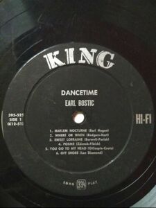 1956 Earl Bostic Original LP "Dance 時間 /" レア 12" 33 LP Blues, Jazz, Funk, R&B 海外 即決