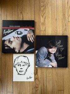 SIGNED Ryan Adams ハートブレイカー / *Deluxe Edition w/オリジナル Ink Drawing - 4 LP Box 海外 即決