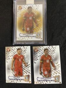 2023 Topps Pristine Road To Euro 2024 Serbia Dusan Vlahovic Gold Refractor /50 海外 即決